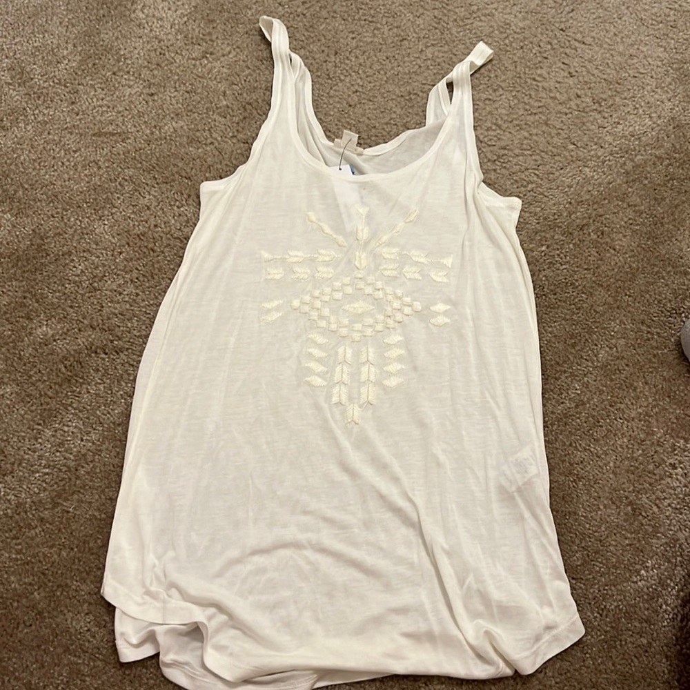 White Garage Tank Top